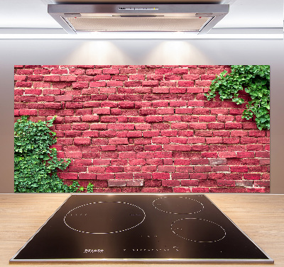 Cooker splashback Brick wall