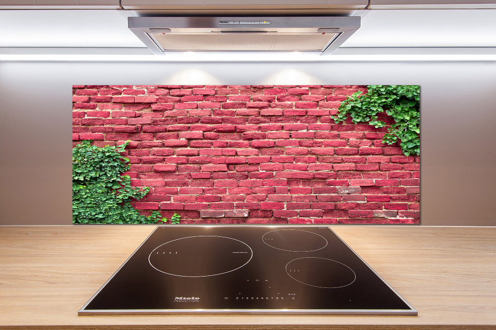 Cooker splashback Brick wall