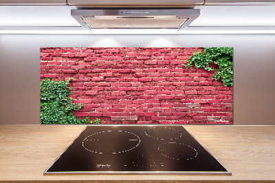 Cooker splashback Brick wall