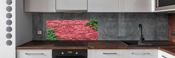 Cooker splashback Brick wall