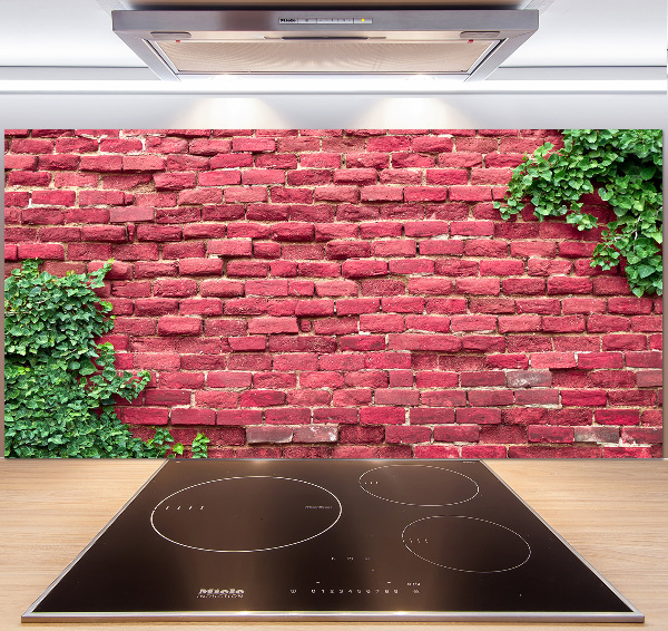 Cooker splashback Brick wall