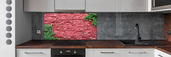 Cooker splashback Brick wall