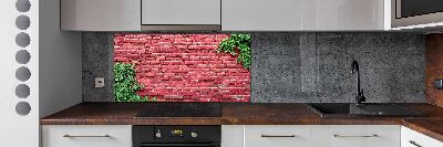 Cooker splashback Brick wall