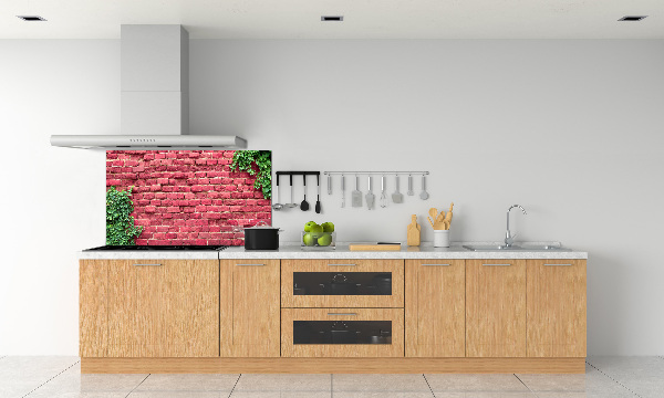 Cooker splashback Brick wall