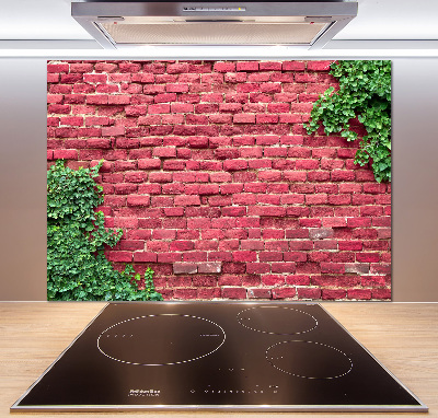 Cooker splashback Brick wall