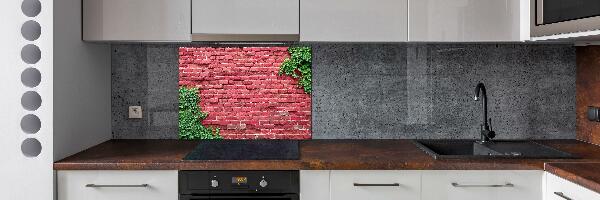 Cooker splashback Brick wall