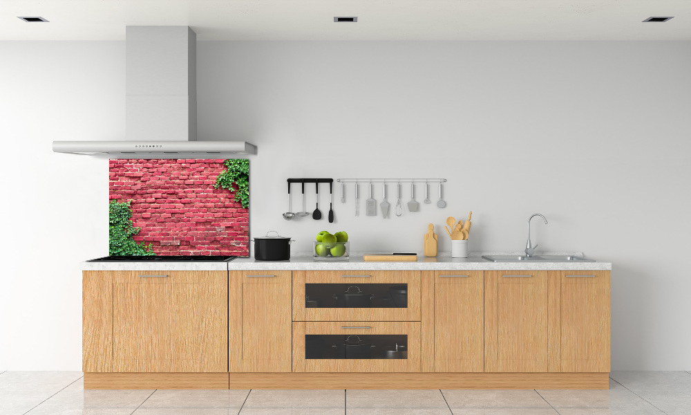 Cooker splashback Brick wall