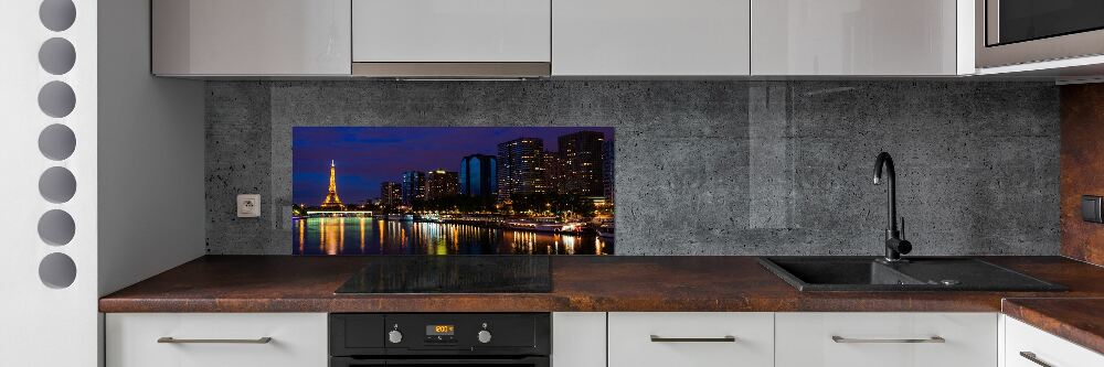 Cooker splashback Paris at night