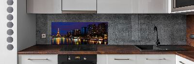 Cooker splashback Paris at night