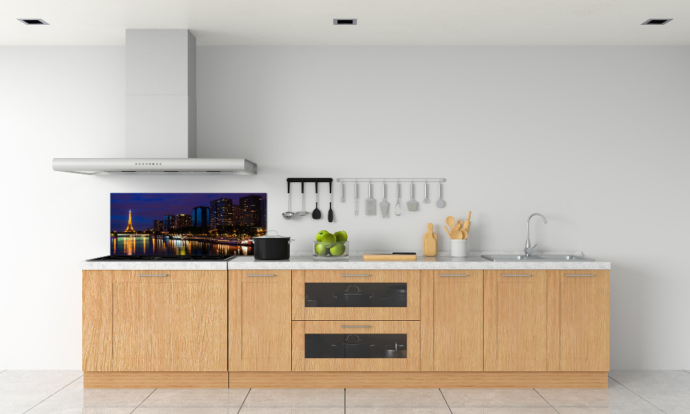 Cooker splashback Paris at night