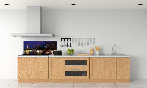 Cooker splashback Paris at night