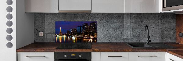 Cooker splashback Paris at night