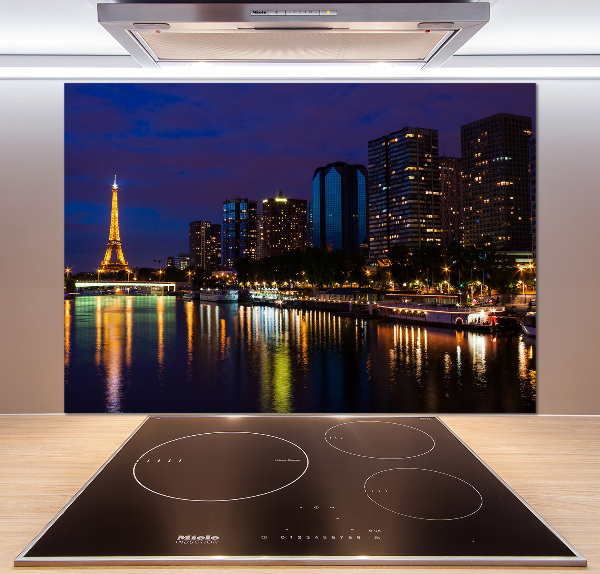 Cooker splashback Paris at night