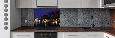 Cooker splashback Paris at night