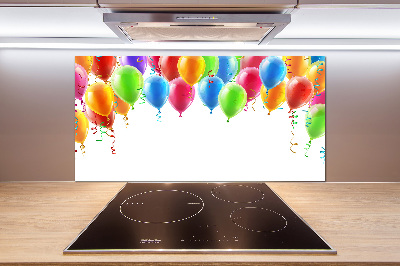 Kitchen splashback Colorful balloons