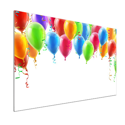 Kitchen splashback Colorful balloons