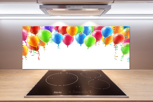 Kitchen splashback Colorful balloons