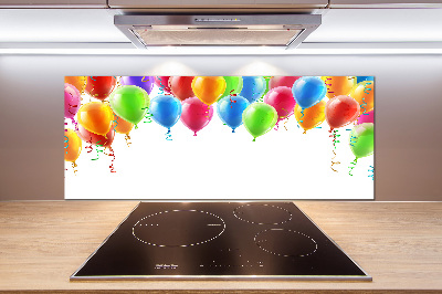 Kitchen splashback Colorful balloons