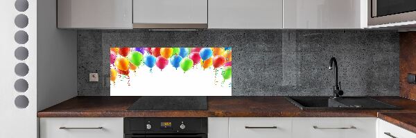 Kitchen splashback Colorful balloons