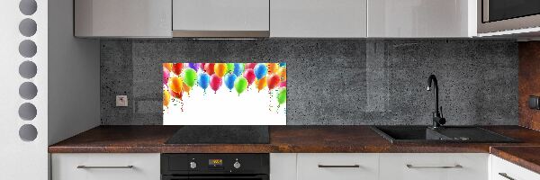 Kitchen splashback Colorful balloons