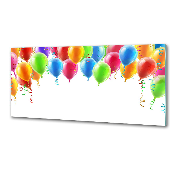 Kitchen splashback Colorful balloons