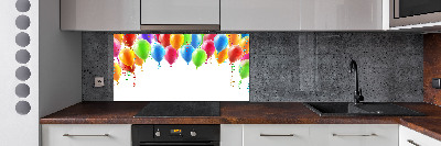 Kitchen splashback Colorful balloons