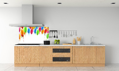 Kitchen splashback Colorful balloons