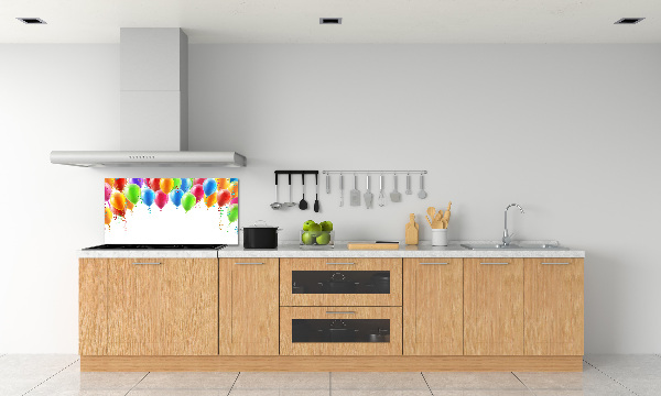 Kitchen splashback Colorful balloons