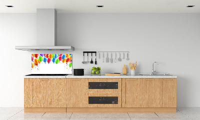 Kitchen splashback Colorful balloons