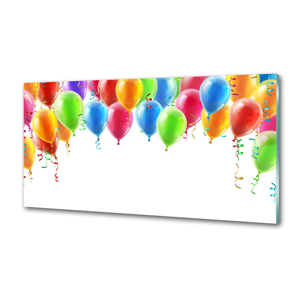 Kitchen splashback Colorful balloons