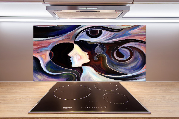 Splashback panel for kitchen Abstraction