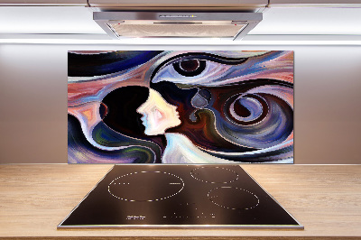 Splashback panel for kitchen Abstraction