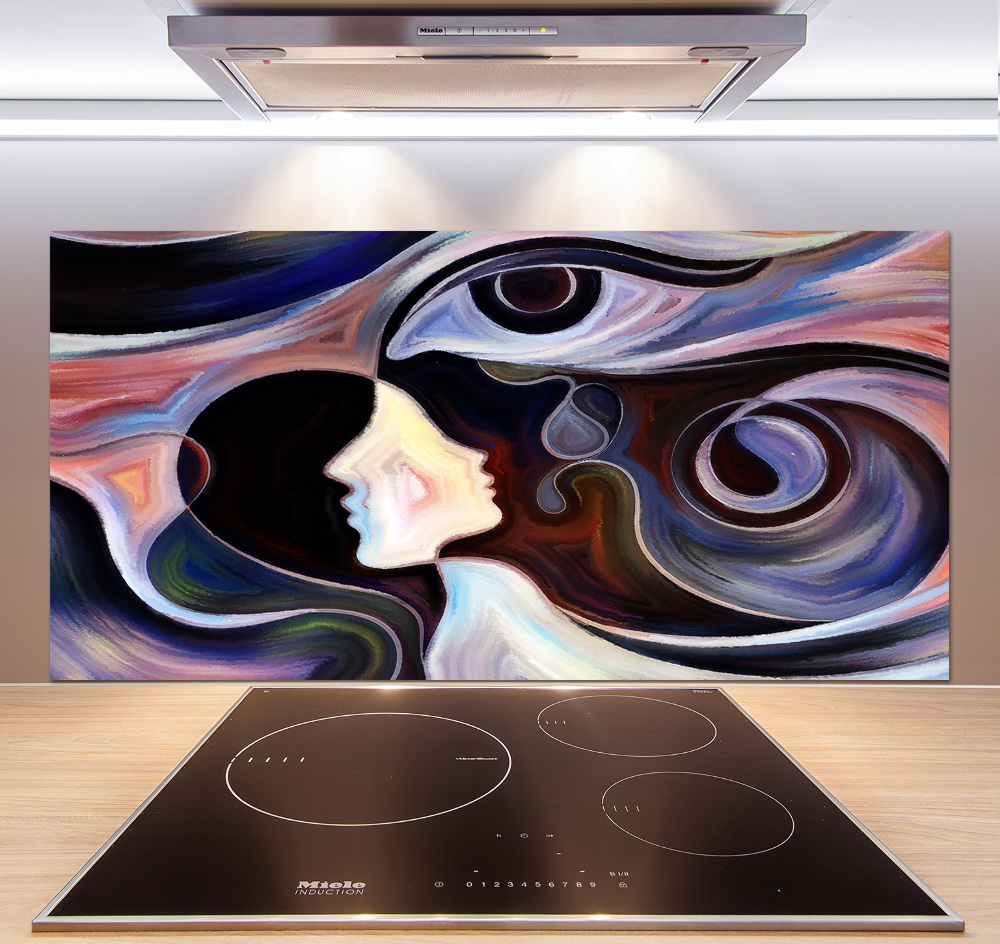 Splashback panel for kitchen Abstraction