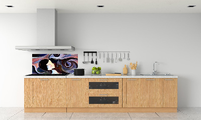 Splashback panel for kitchen Abstraction