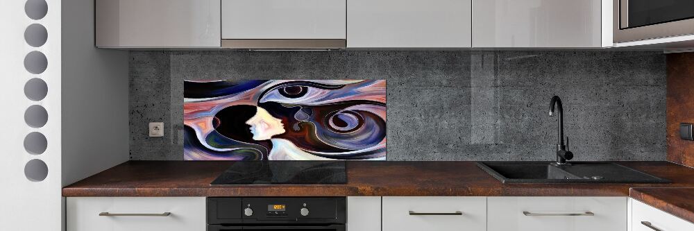 Splashback panel for kitchen Abstraction