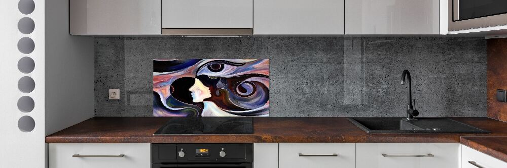 Splashback panel for kitchen Abstraction