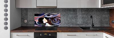 Splashback panel for kitchen Abstraction