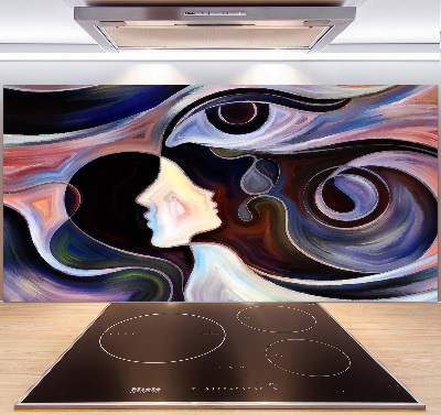 Splashback panel for kitchen Abstraction