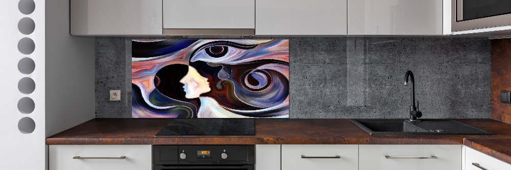 Splashback panel for kitchen Abstraction