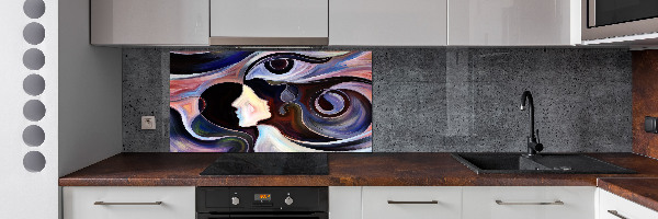 Splashback panel for kitchen Abstraction