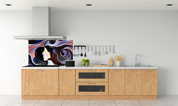 Splashback panel for kitchen Abstraction