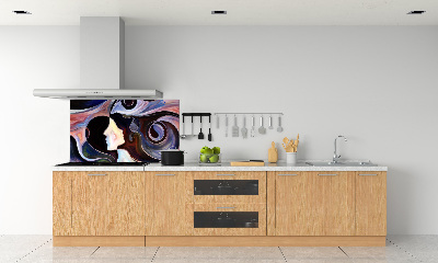 Splashback panel for kitchen Abstraction