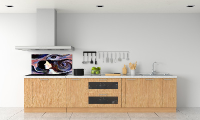 Splashback panel for kitchen Abstraction