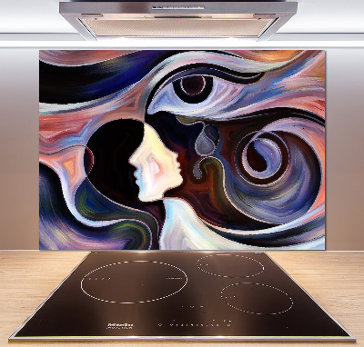 Splashback panel for kitchen Abstraction