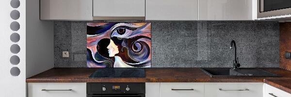 Splashback panel for kitchen Abstraction