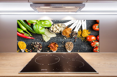 Cooker splashback A mixture of spices