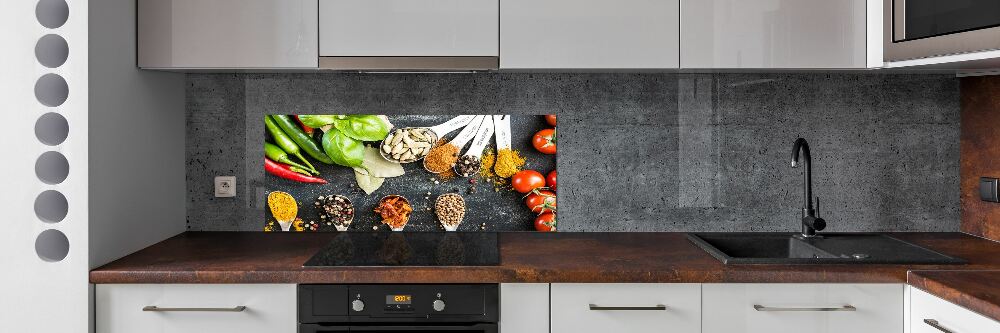 Cooker splashback A mixture of spices