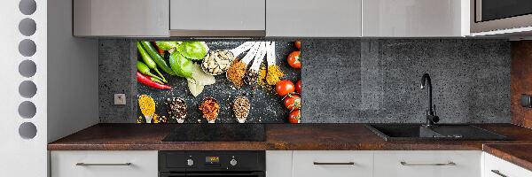 Cooker splashback A mixture of spices