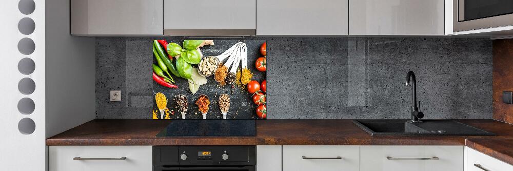 Cooker splashback A mixture of spices