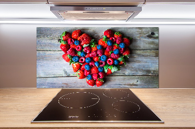 Cooker splashback Fruit heart